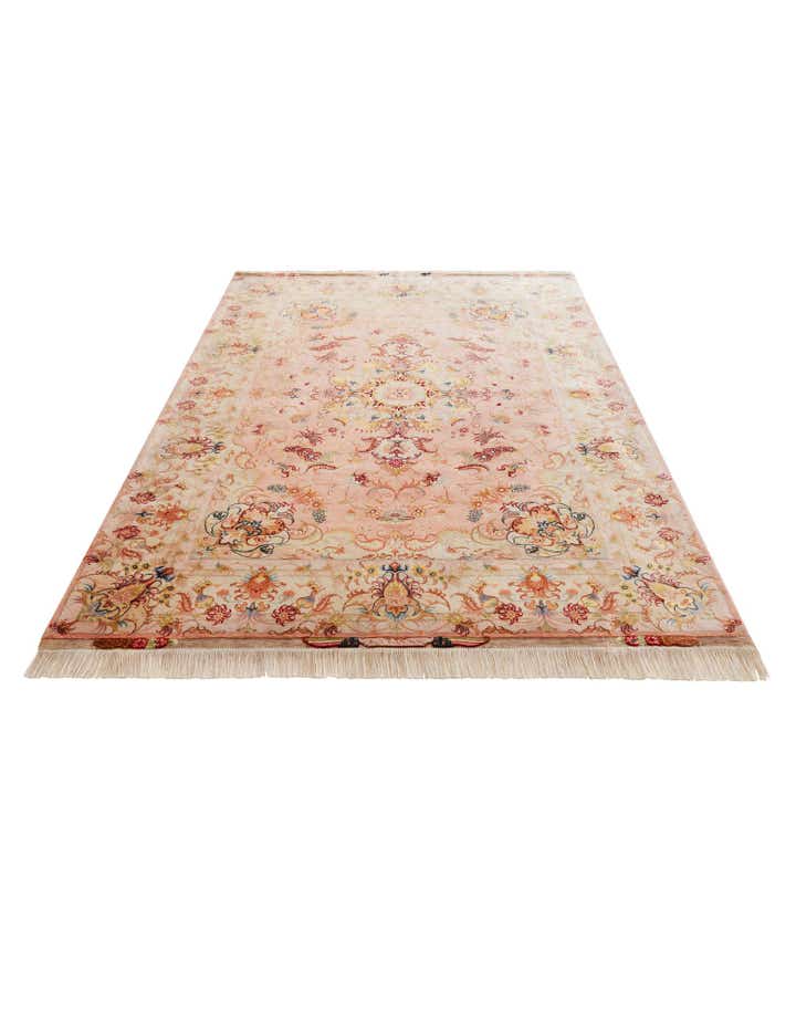 5' 8 x 8' 3 Hand Knotted Tabriz Persian Rug