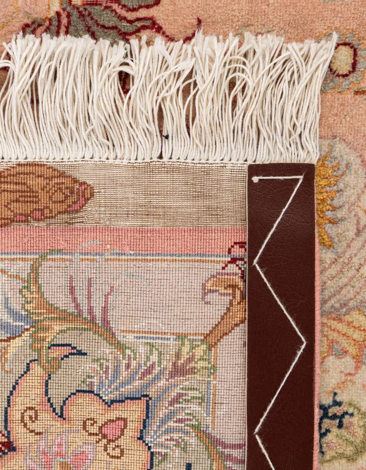 Detail image of 5' 8 x 8' 3  Hand Knotted Tabriz Persian Rug