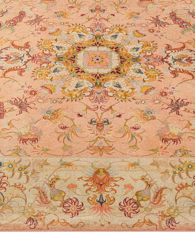 Detail image of 5' 8 x 8' 3  Hand Knotted Tabriz Persian Rug