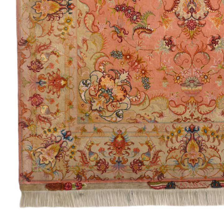 5' 8 x 8' 3 Hand Knotted Tabriz Persian Rug