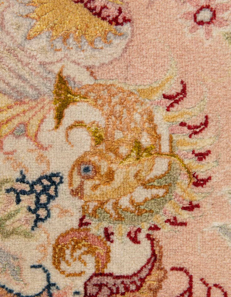 Detail image of 5' 8 x 8' 3  Hand Knotted Tabriz Persian Rug