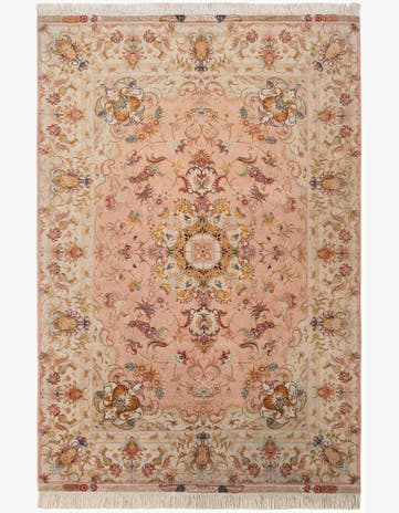 5' 8 x 8' 3 Hand Knotted Tabriz Persian Rug