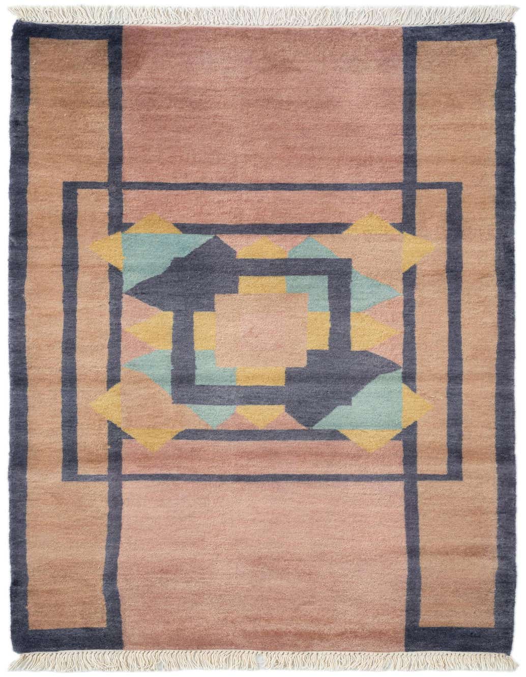 3' 5 x 6' 5 Hand Knotted Tibet Oriental Wool Rug