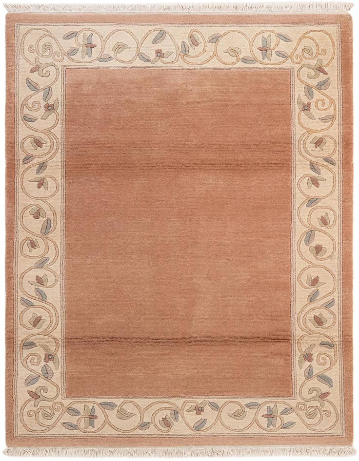 Detail image of 3' 11 x 5' 10 Hand Knotted Tibet Wool Rug