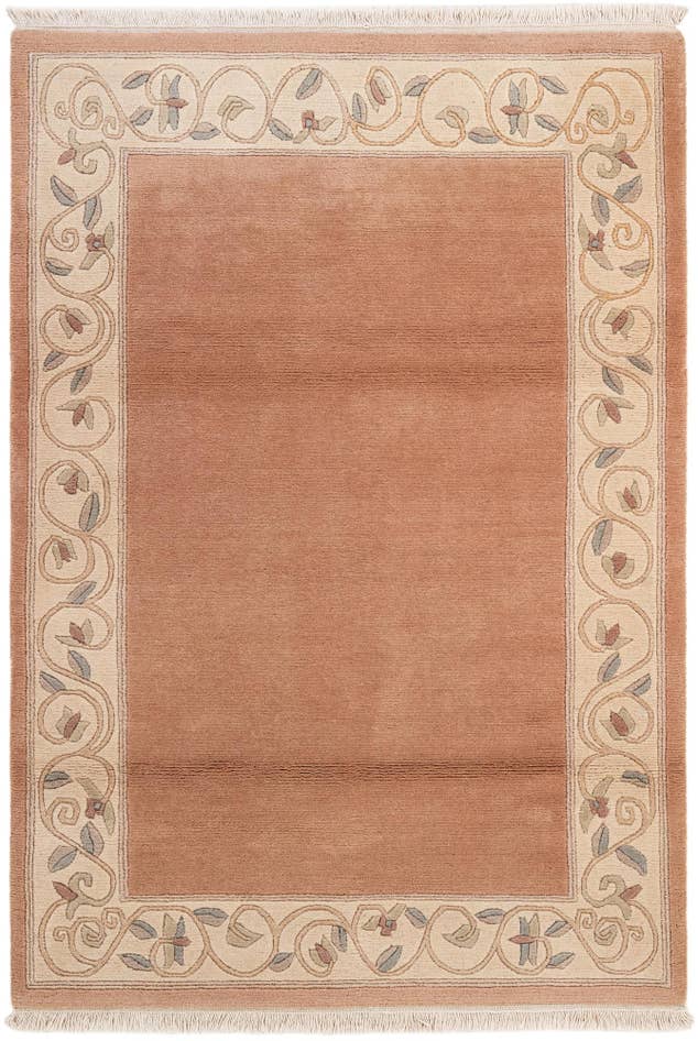 Detail image of 3' 11 x 5' 10 Hand Knotted Tibet Wool Rug