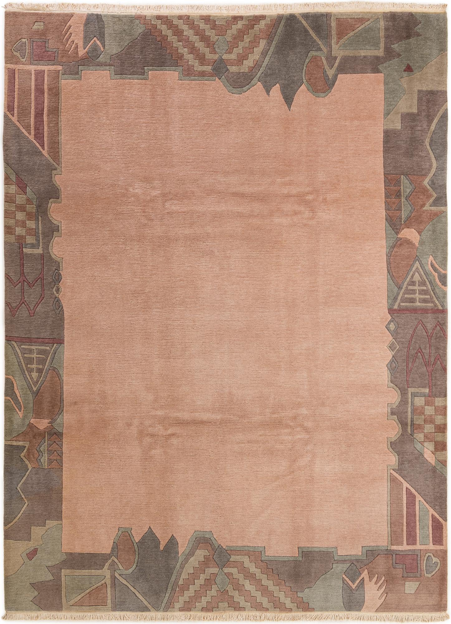 8' 5 x 11' 3 Hand Knotted Tibet Wool Rug