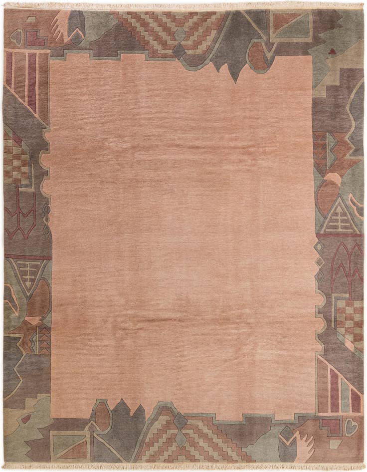 Detail image of 8' 5 x 11' 3 Hand Knotted Tibet Wool Rug