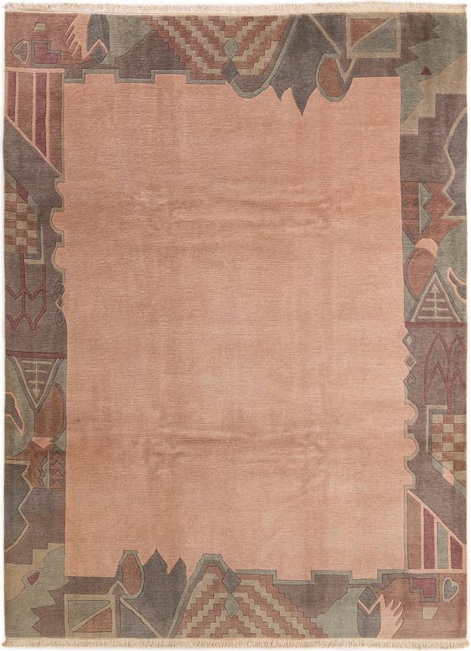 Detail image of 8' 5 x 11' 3 Hand Knotted Tibet Wool Rug
