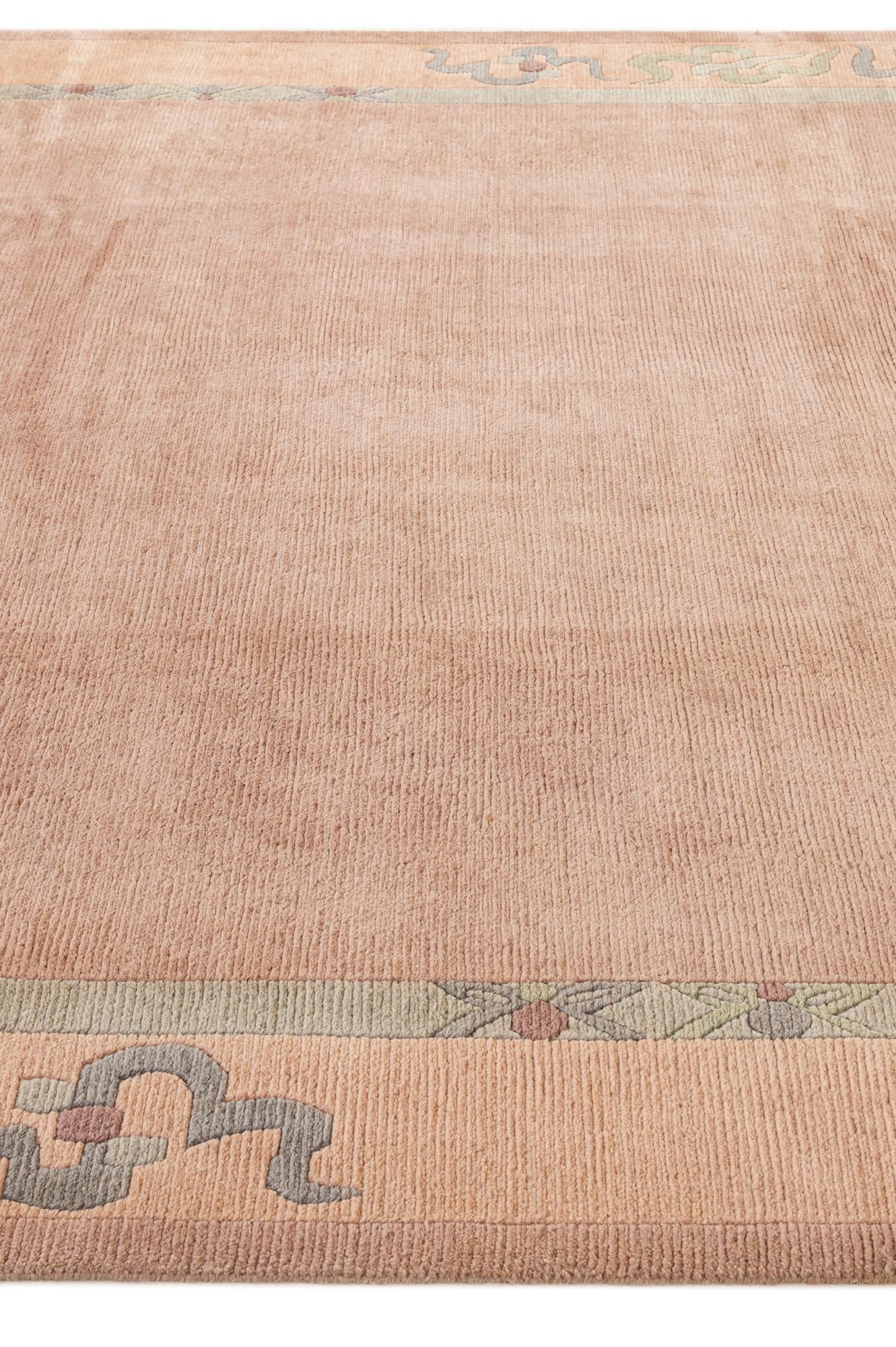 8' 4 x 11' 6 Hand Knotted Tibet Wool Rug