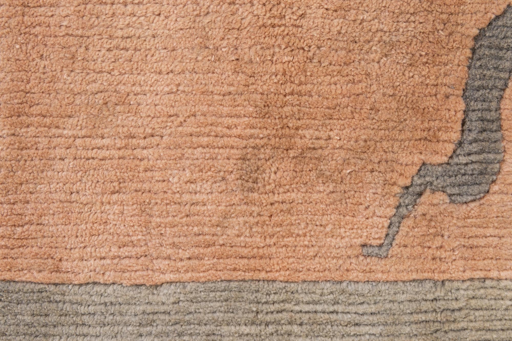 8' 4 x 11' 6 Hand Knotted Tibet Wool Rug