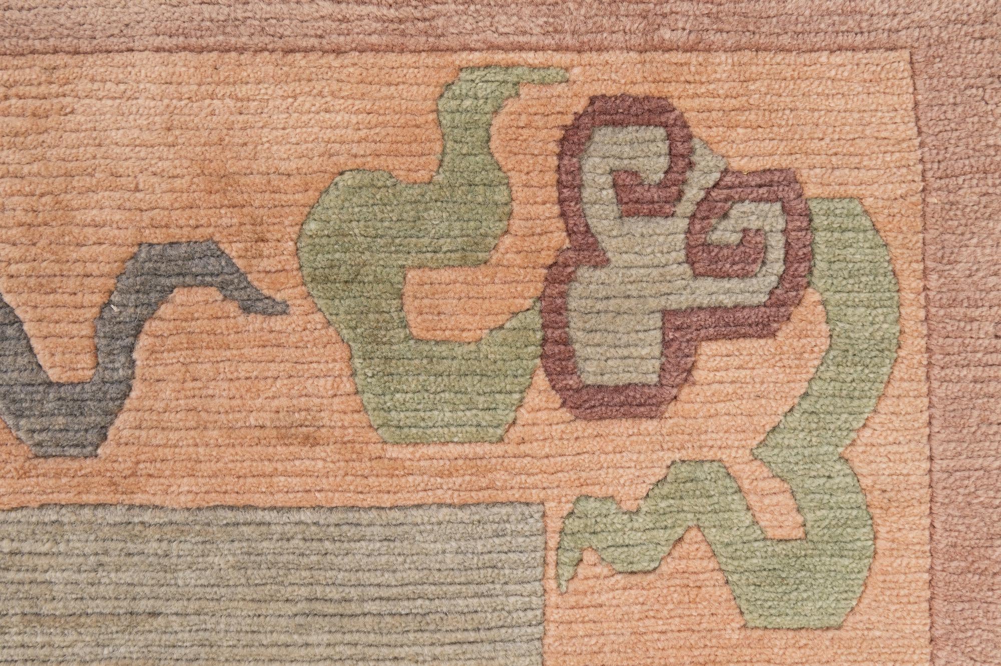 8' 4 x 11' 6 Hand Knotted Tibet Wool Rug