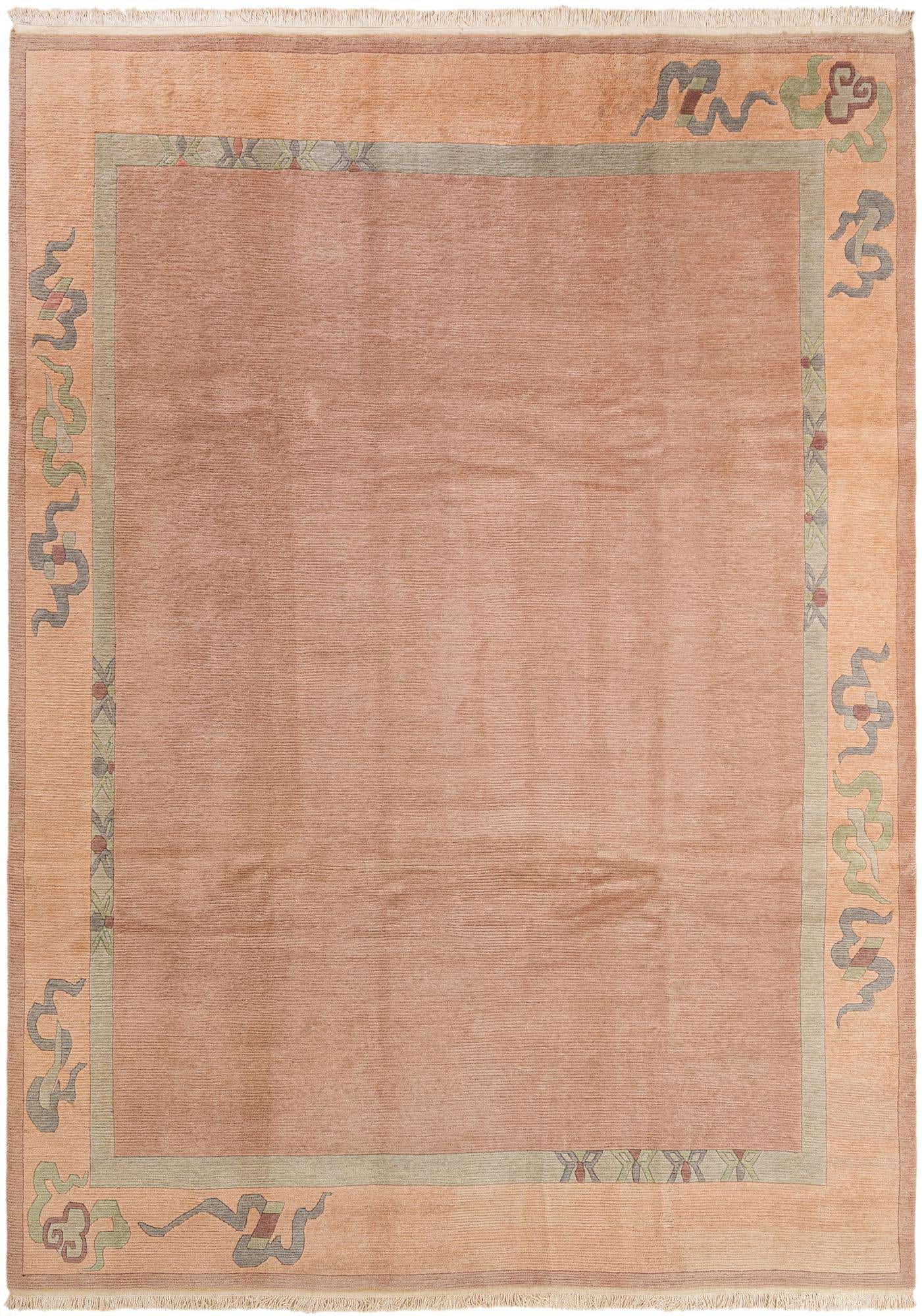 8' 4 x 11' 6 Hand Knotted Tibet Wool Rug