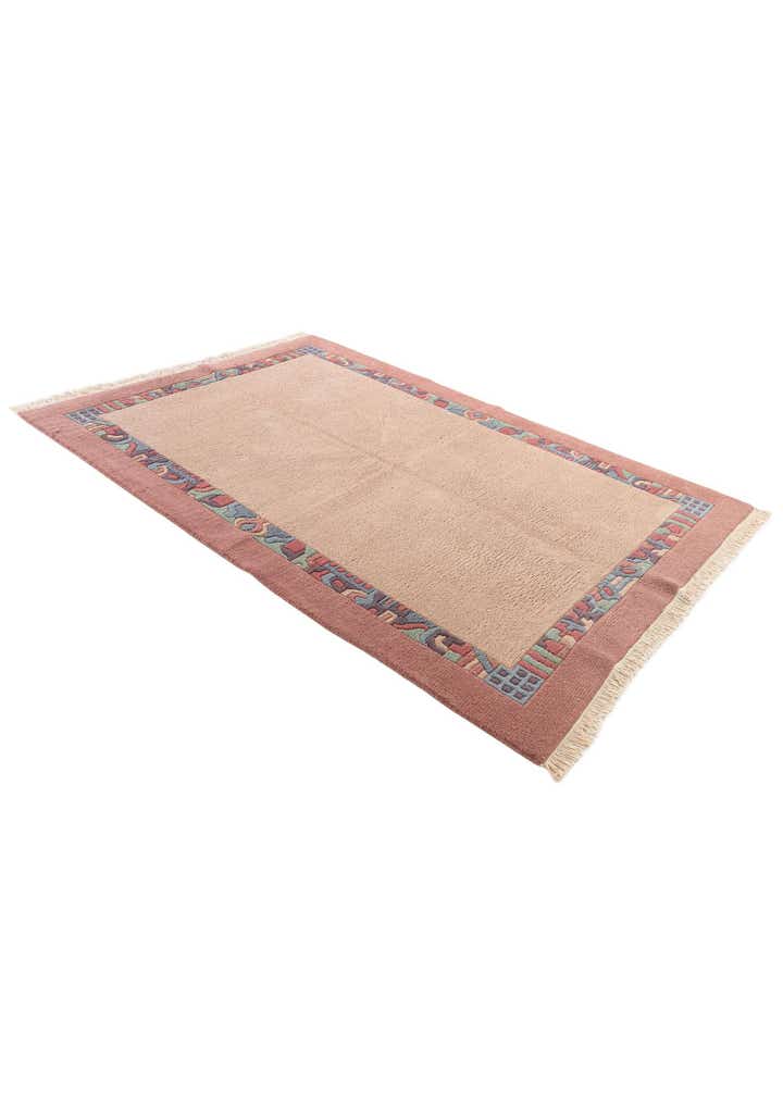 5' 7 x 8' Hand Knotted Tibet Wool Rug