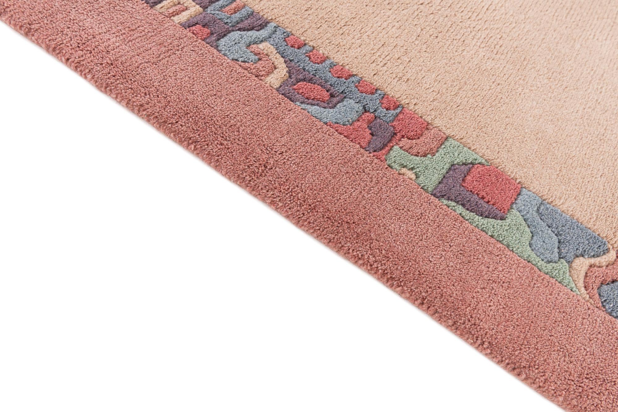 5' 7 x 8' Hand Knotted Tibet Wool Rug