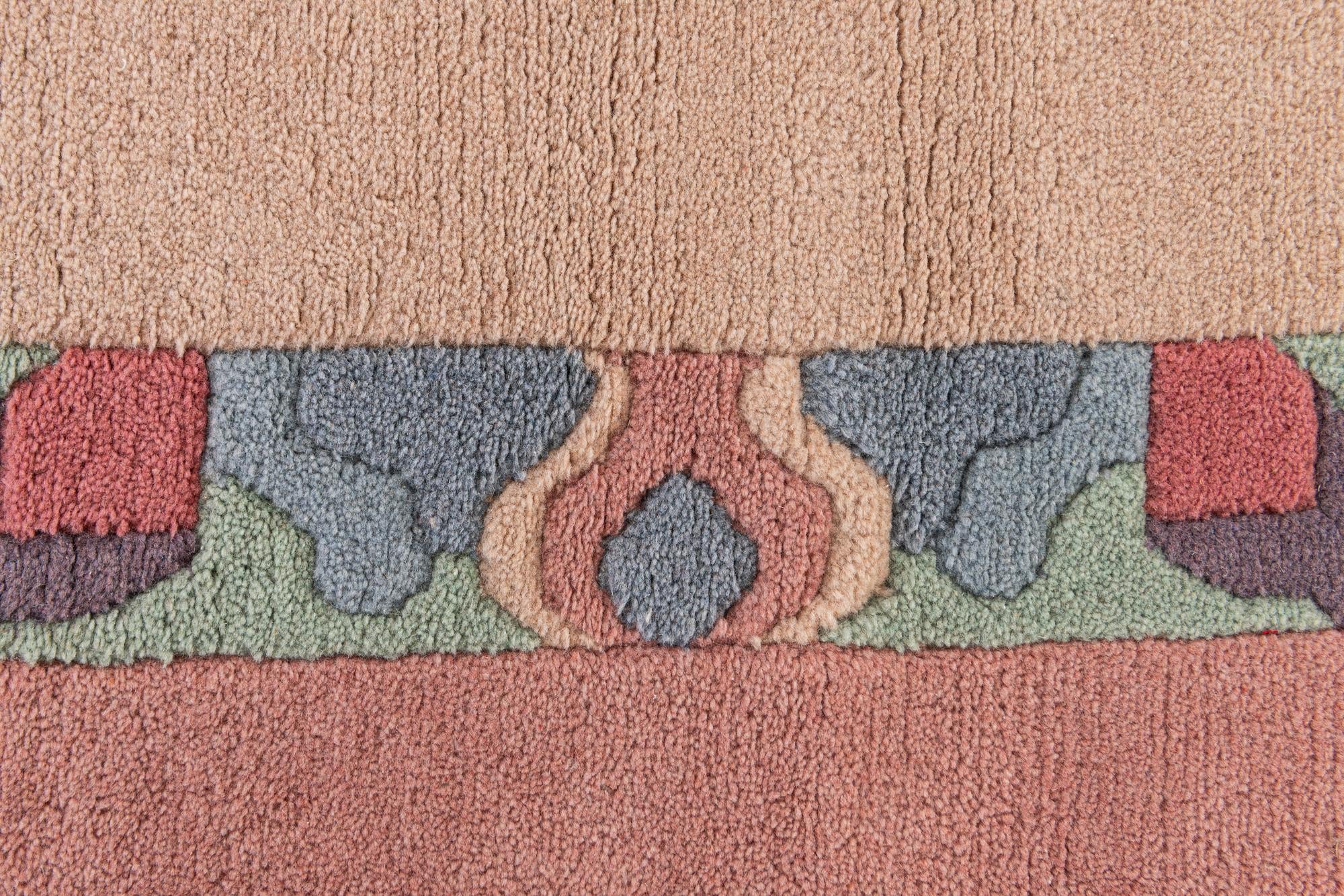 5' 7 x 8' Hand Knotted Tibet Wool Rug