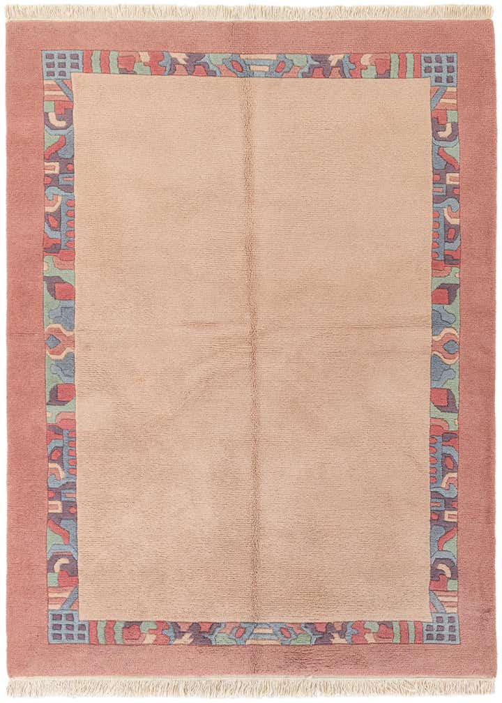 5' 7 x 8' Hand Knotted Tibet Wool Rug