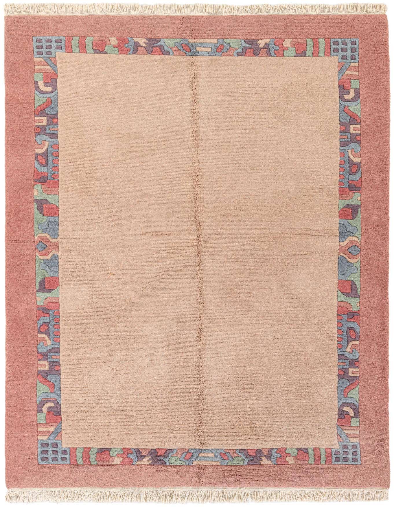 5' 7 x 8' Hand Knotted Tibet Wool Rug
