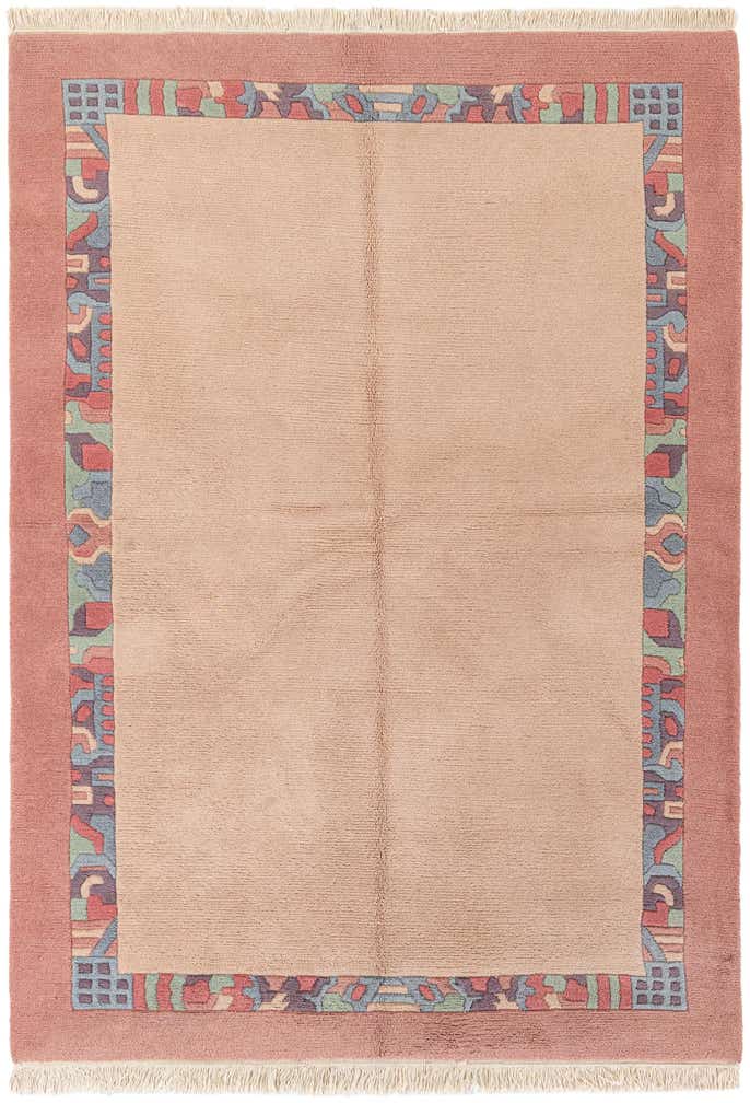 5' 7 x 8' Hand Knotted Tibet Wool Rug