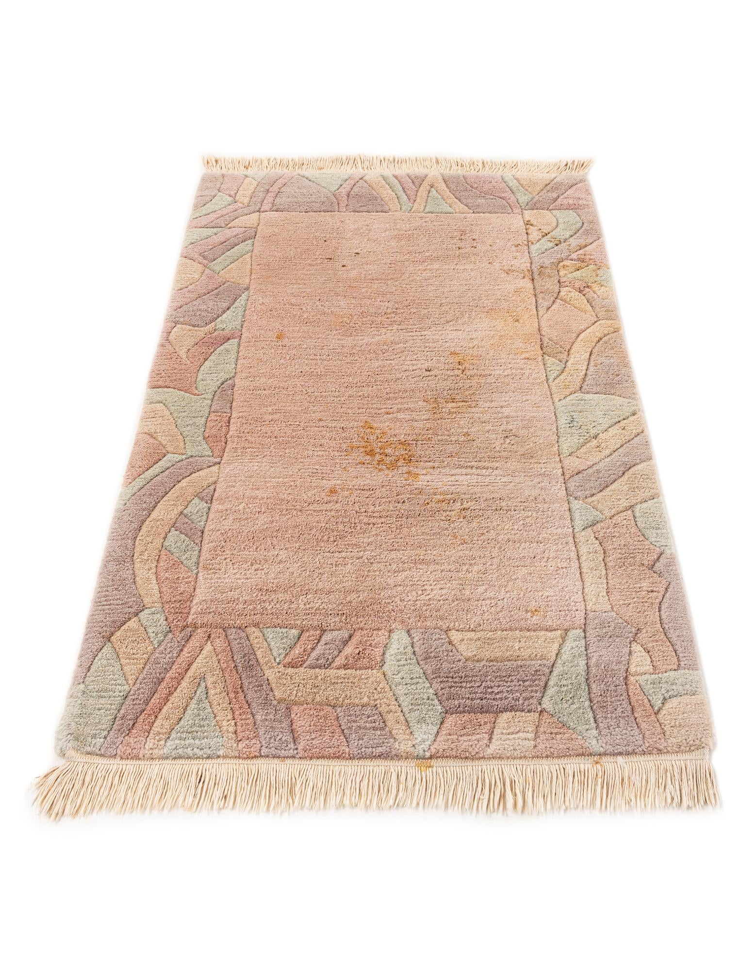 2' 5 x 4' 5 Hand Knotted Tibet Wool Rug