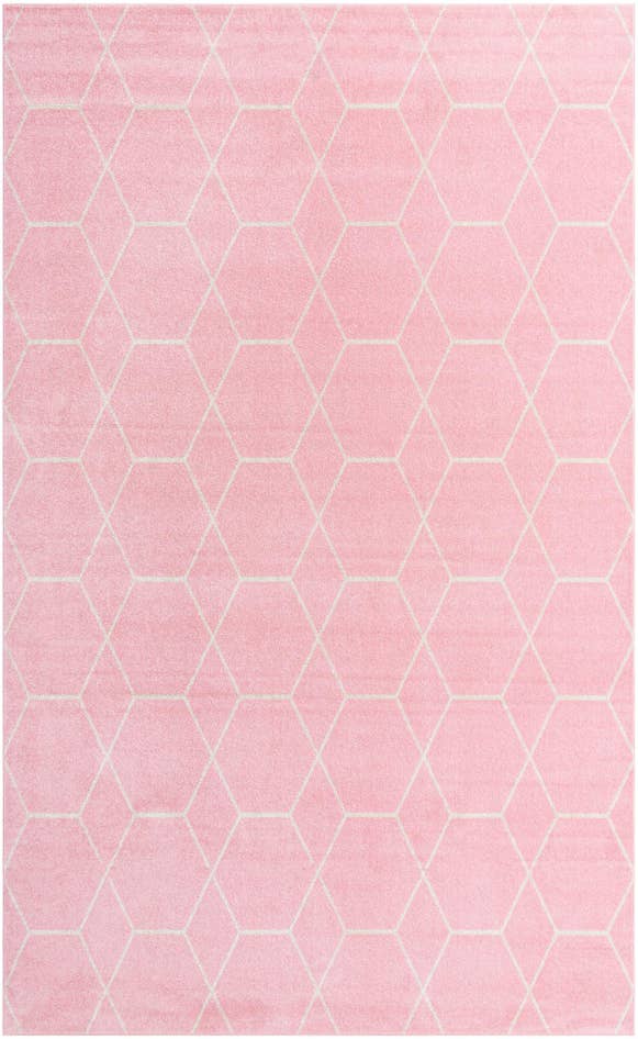Detail image of 5' 3 x 8' Trellis Frieze Rug