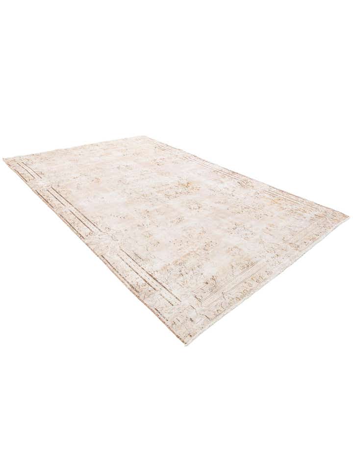 6' 2 x 9' 9 Hand Knotted Ultra Vintage Persian Wool Rug