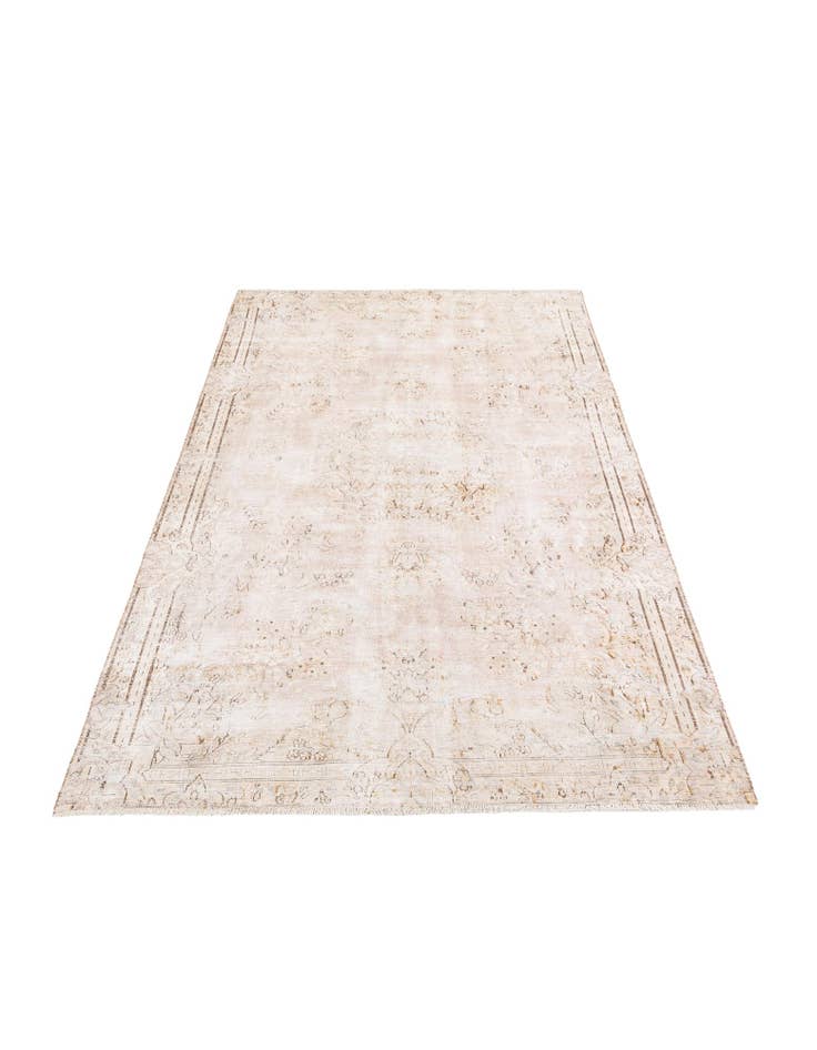 Detail image of 6' 2 x 9' 9  Hand Knotted Ultra Vintage Persian Wool Rug