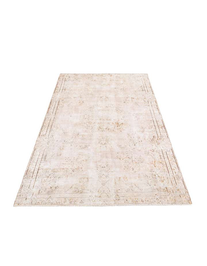 6' 2 x 9' 9 Hand Knotted Ultra Vintage Persian Wool Rug