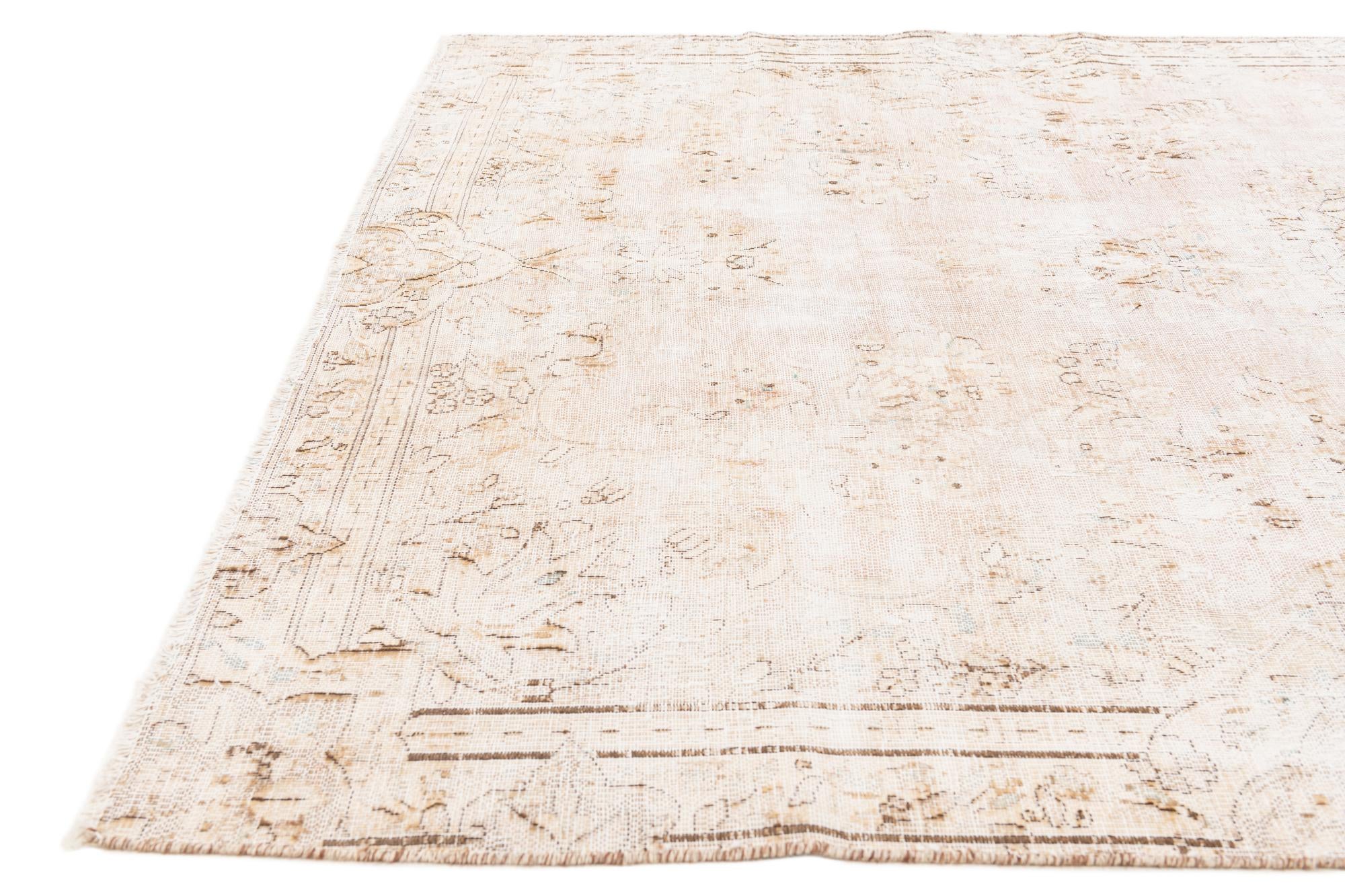 6' 2 x 9' 9 Hand Knotted Ultra Vintage Persian Wool Rug