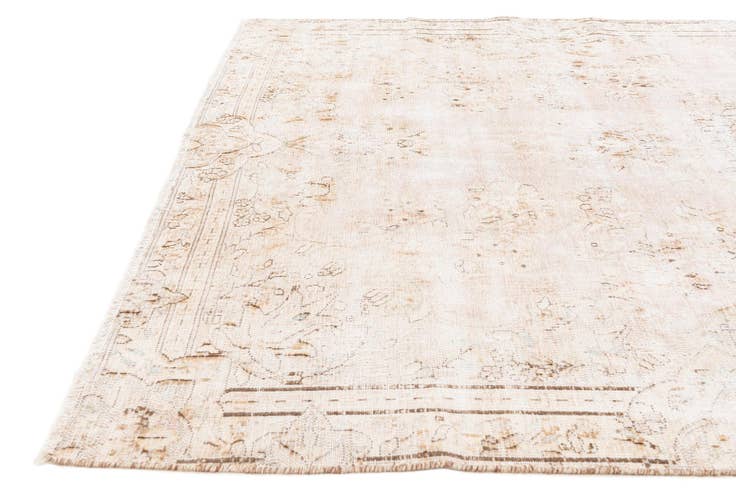 Detail image of 6' 2 x 9' 9 Hand Knotted Ultra Vintage Persian Wool Rug