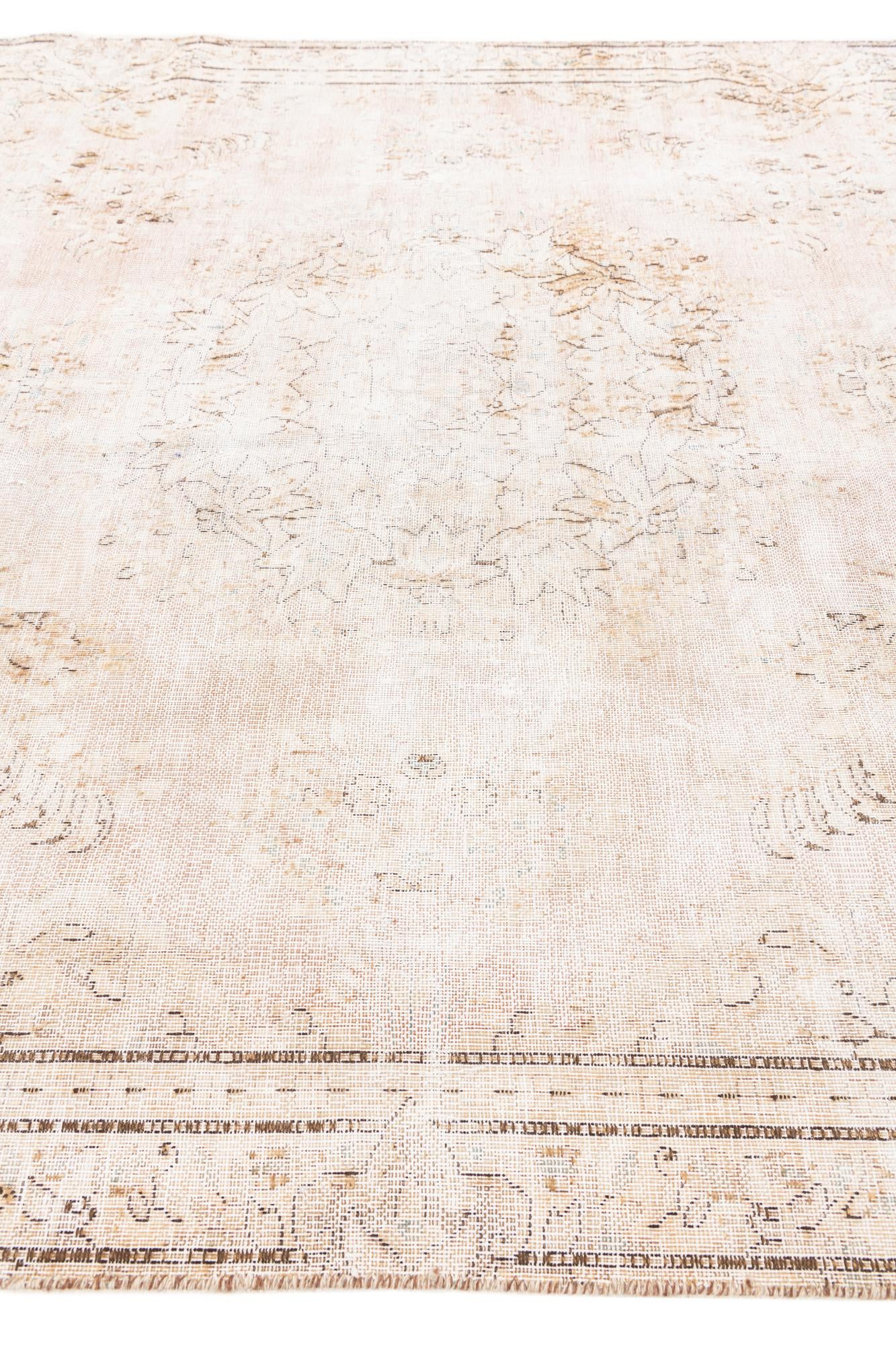 6' 2 x 9' 9 Hand Knotted Ultra Vintage Persian Wool Rug