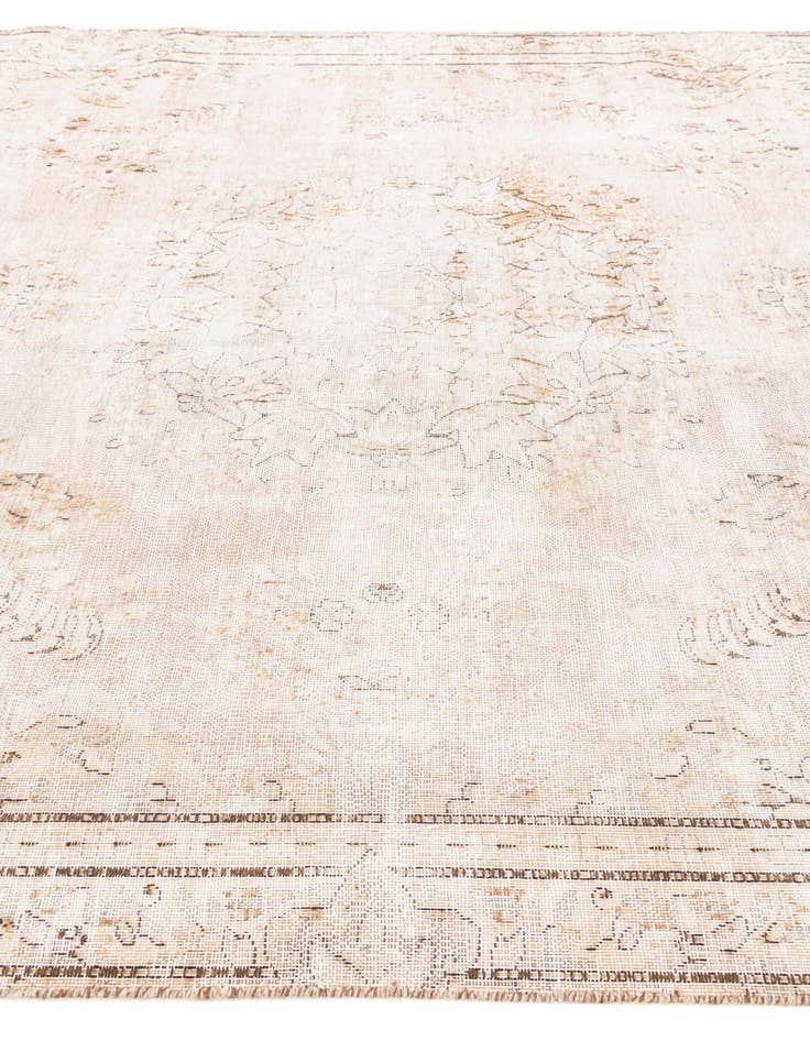 Detail image of 6' 2 x 9' 9  Hand Knotted Ultra Vintage Persian Wool Rug