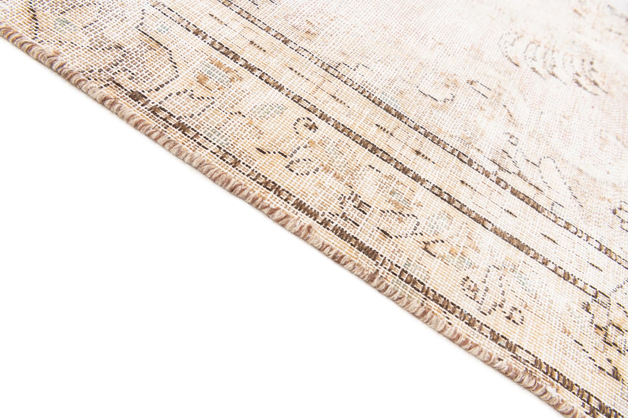 6' 2 x 9' 9 Hand Knotted Ultra Vintage Persian Wool Rug