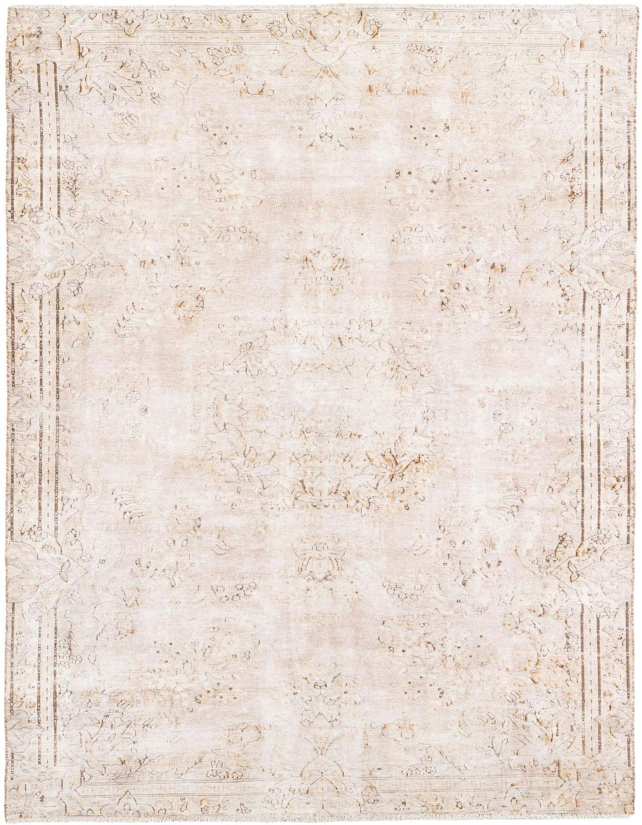 Primary image 6' 2 x 9' 9  Hand Knotted Ultra Vintage Persian Wool Rug