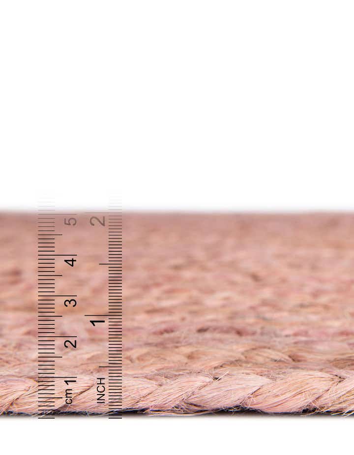 5' 1 x 5' 1 Handmade Braided Jute Round Rug