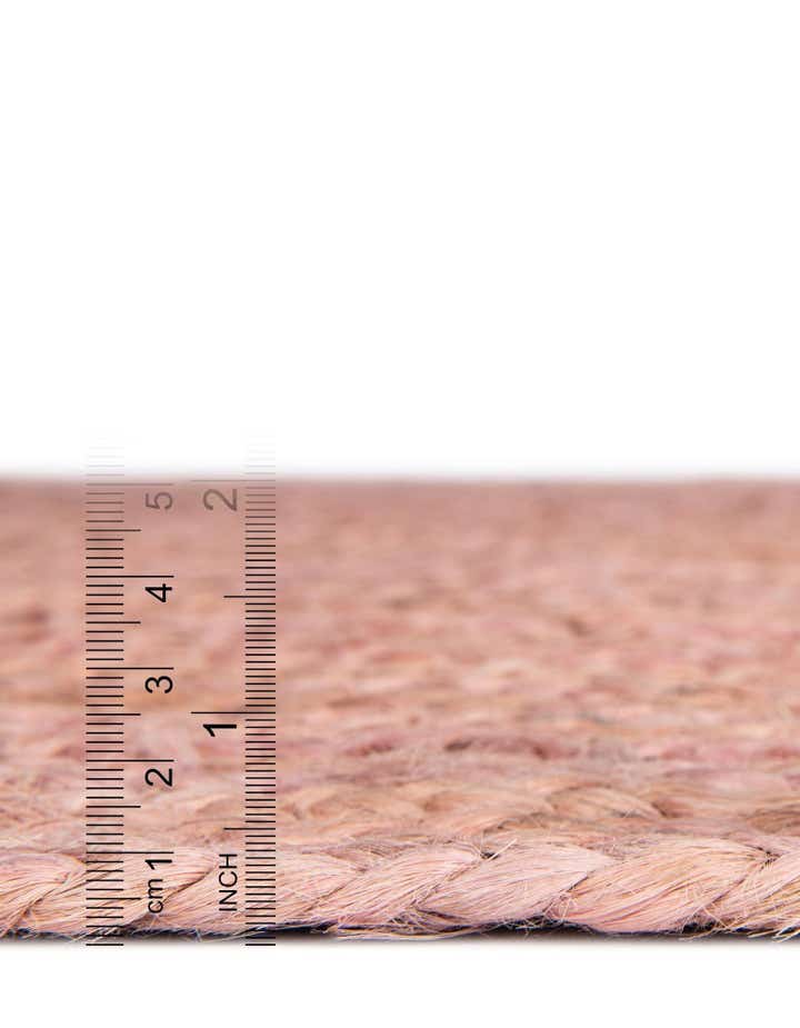 5' 1 x 5' 1 Handmade Braided Jute Round Rug