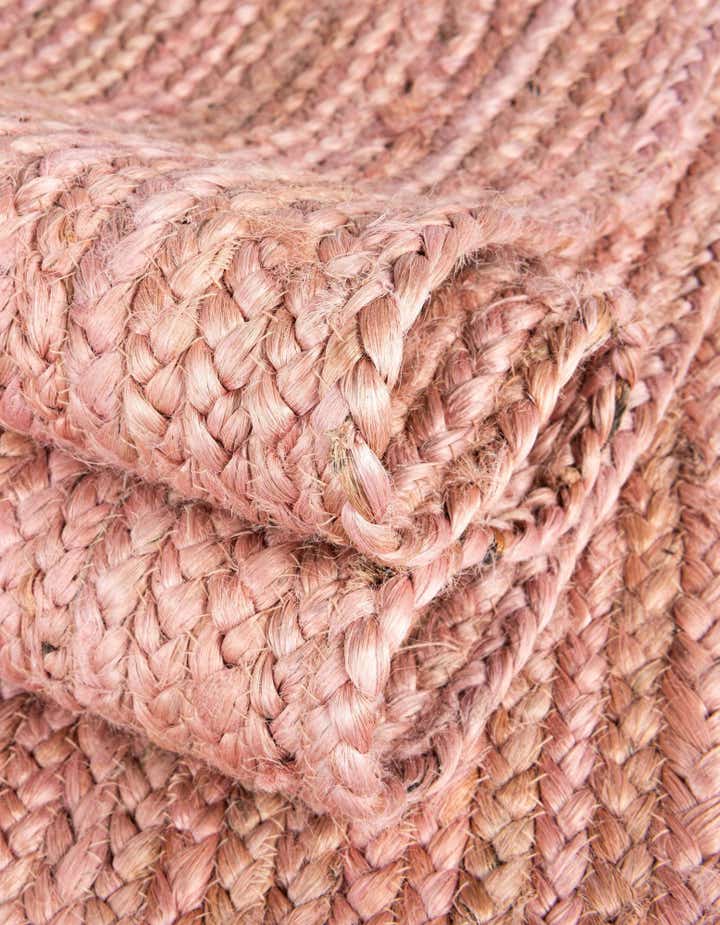 5' 1 x 5' 1 Handmade Braided Jute Round Rug