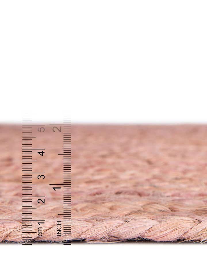 5' 1 x 5' 1 Handmade Braided Jute Round Rug