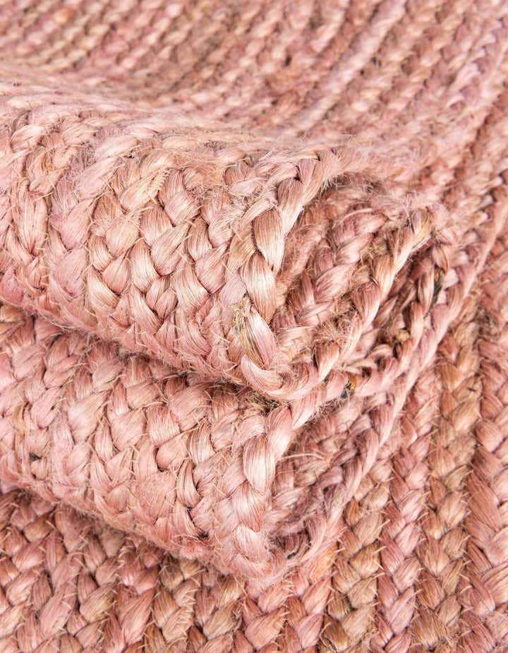 5' 1 x 5' 1 Handmade Braided Jute Round Rug