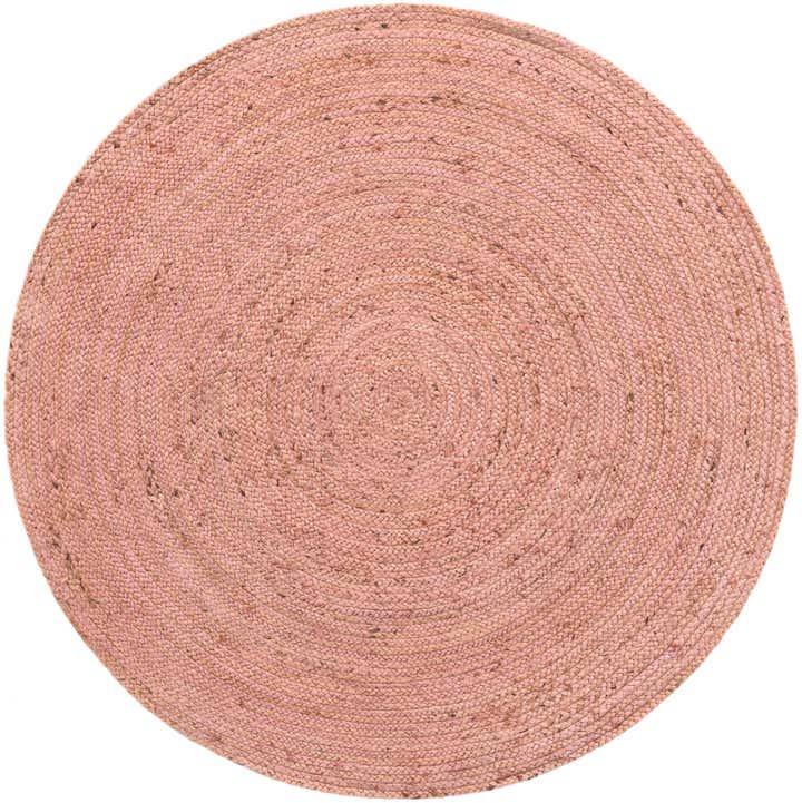 5' 1 x 5' 1 Handmade Braided Jute Round Rug