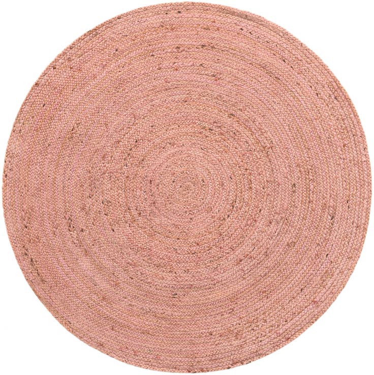Detail image of 5' 1 x 5' 1 Handmade Braided Jute Round Rug