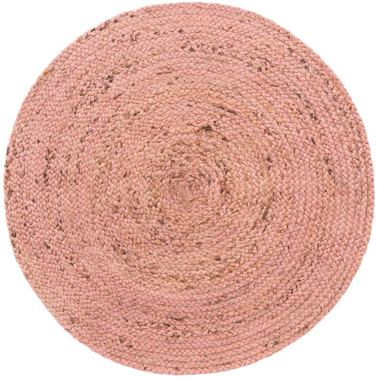 Detail image of 3' x 3' Handmade Braided Jute Round Rug