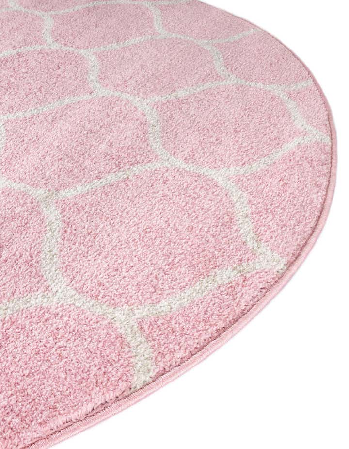3' x 3' Lattice Frieze Round Rug