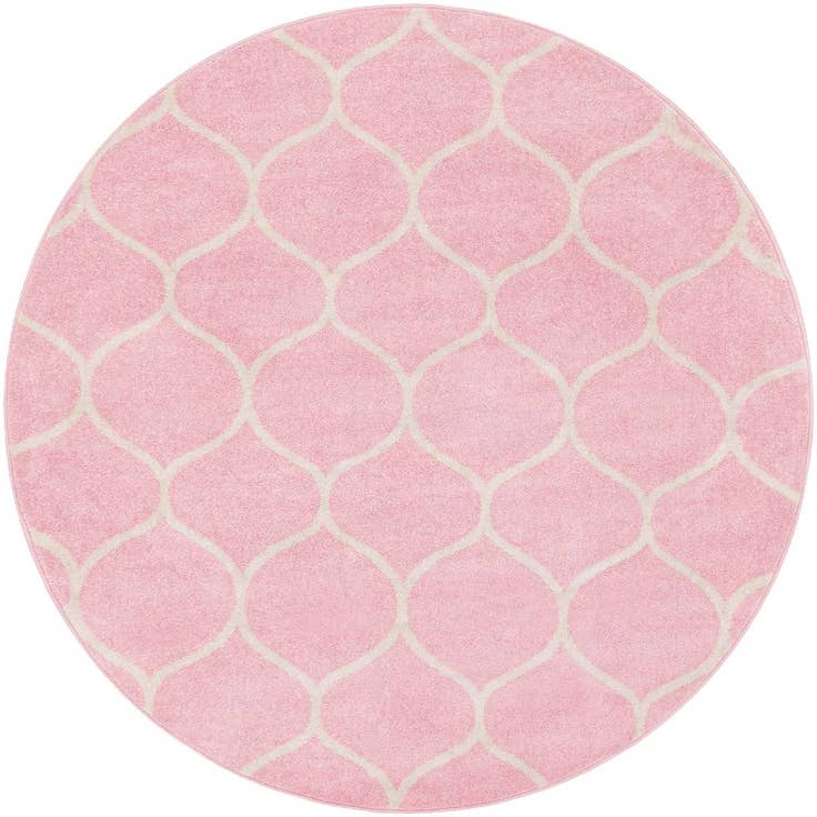 Detail image of 3' x 3' Lattice Frieze Round Rug