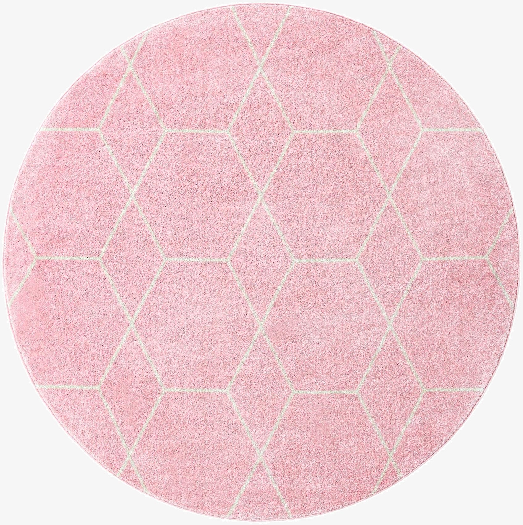 Primary image 160cm x 160cm Trellis Frieze Round Alfombra