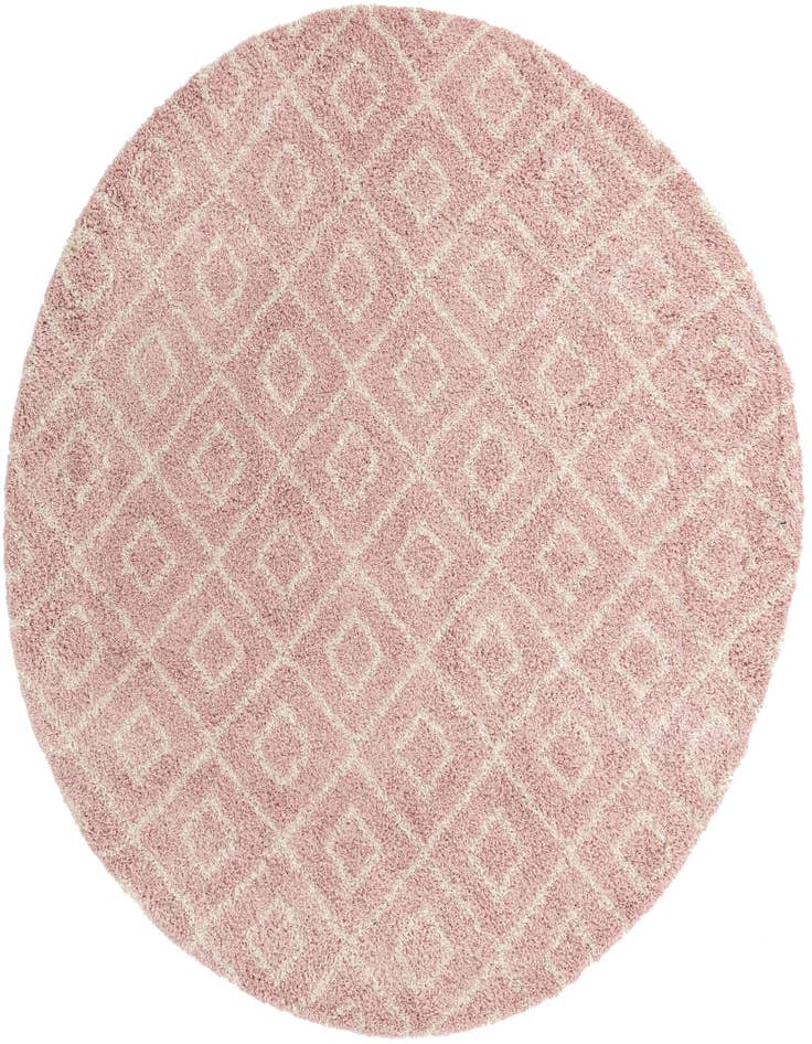 Detail image of 10' x 10' Lattice Shag Round Rug