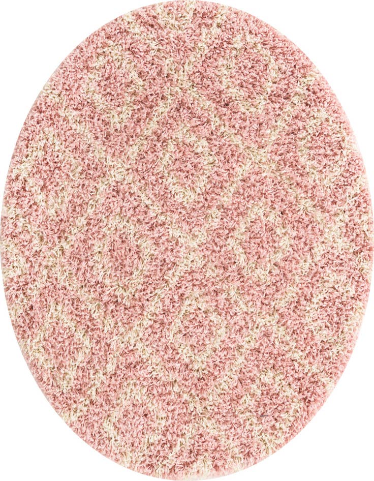 Detail image of 3' 3 x 3' 3 Lattice Shag Round Rug