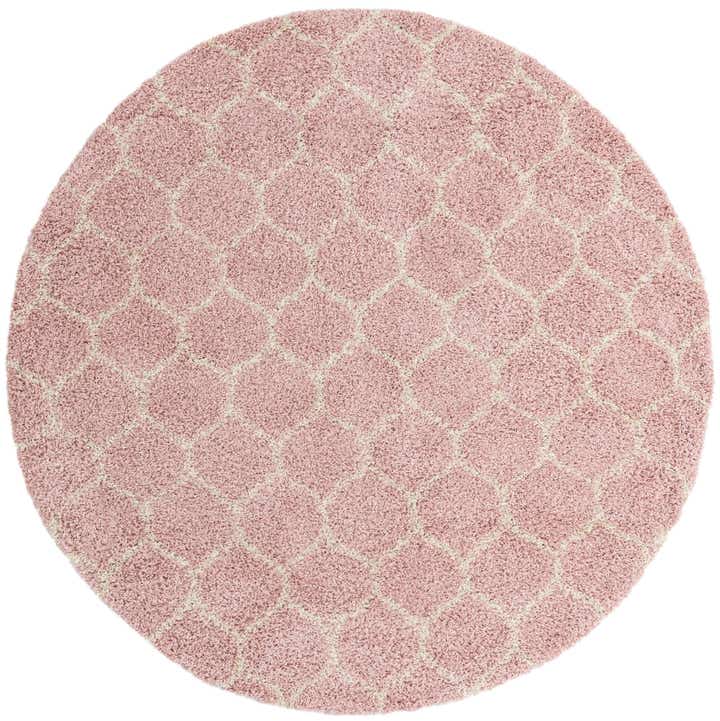 10' x 10' Lattice Shag Round Rug