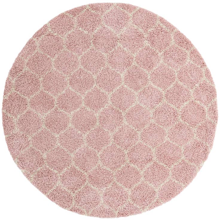 Detail image of 10' x 10' Lattice Shag Round Rug