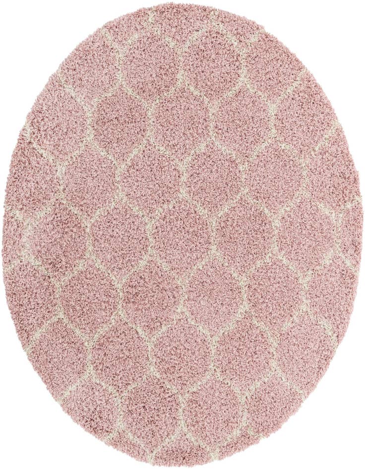 Detail image of 6' x 6' Lattice Shag Round Rug
