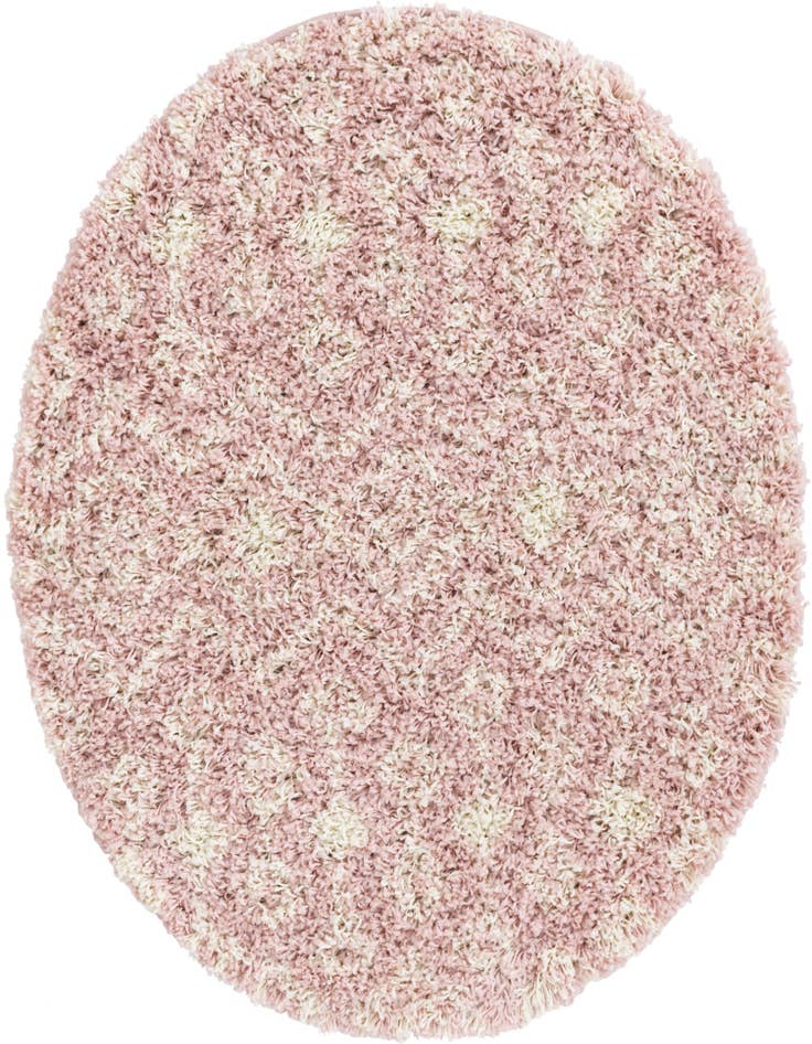 Detail image of 3' x 3' Moroccan Trellis Shag Round Rug